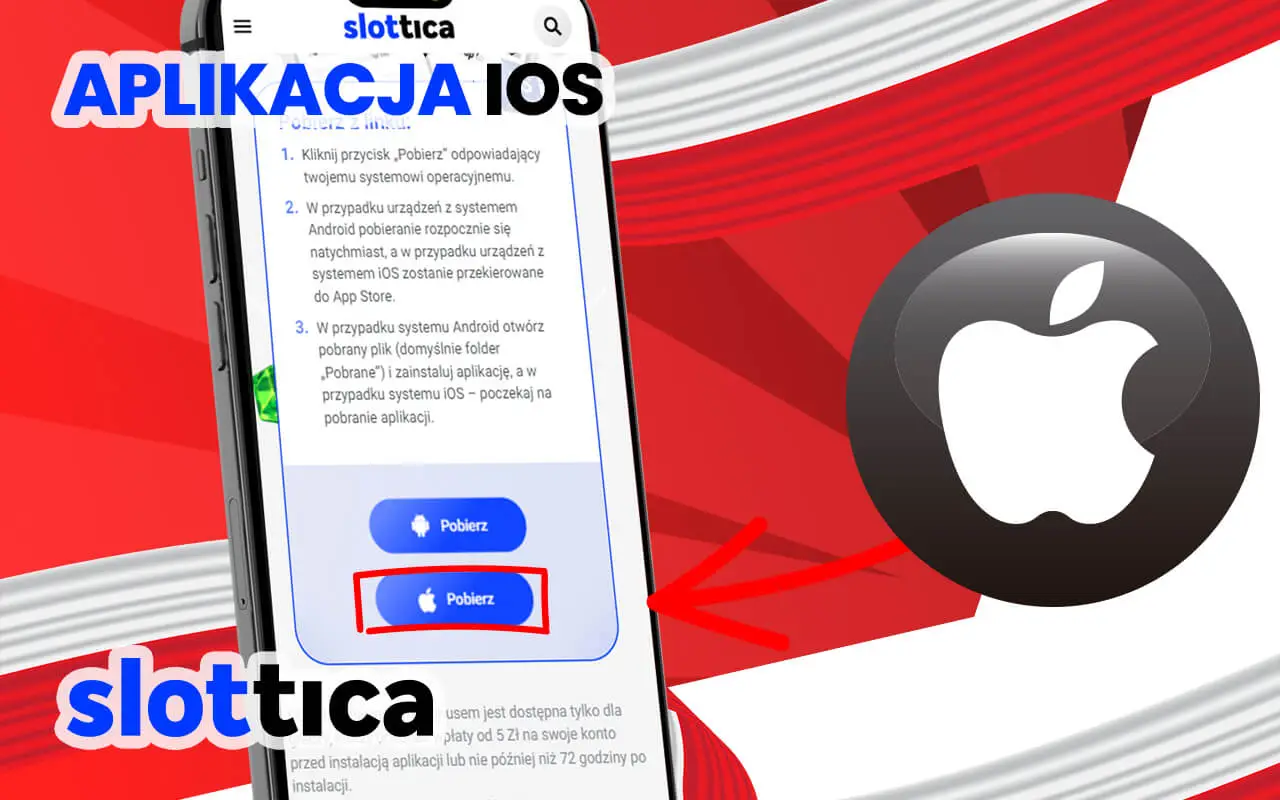 Zainstaluj i pobierz aplikację mobilną Slottica Casino na iOS